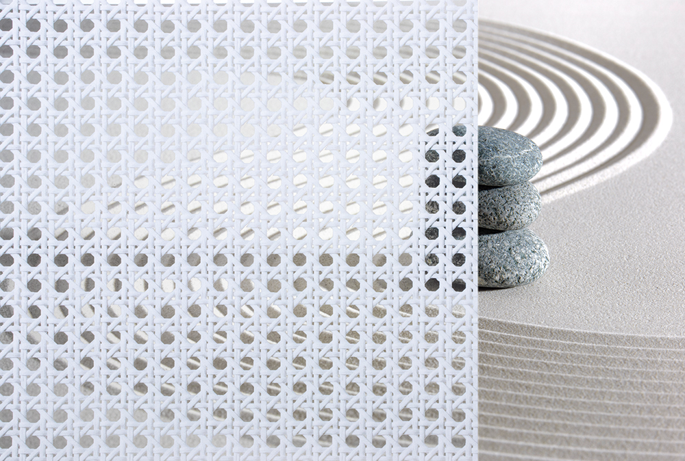SX-C357 Rattan Clear decorative window film โ Arizona House of Film