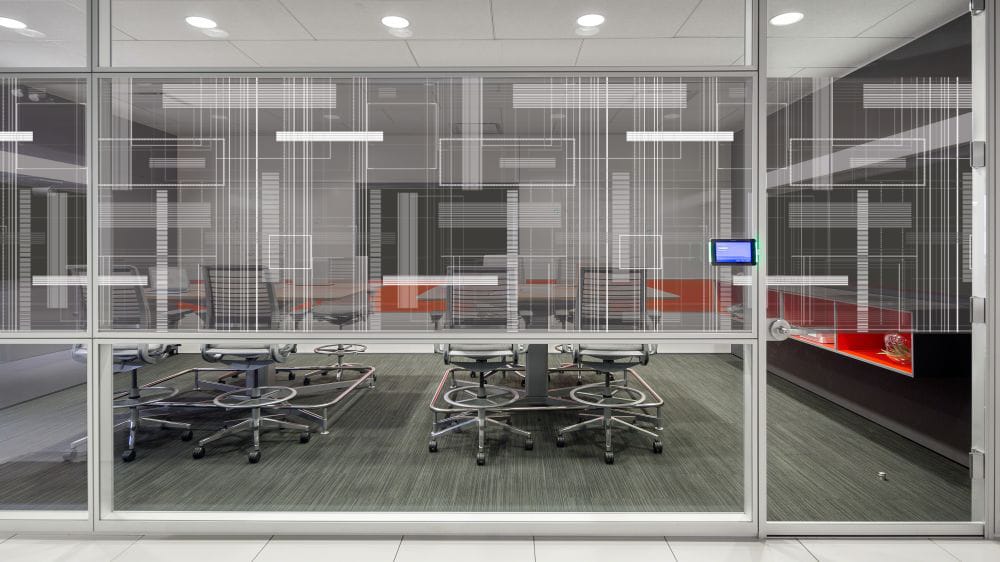 CITY GRID BY DESIGNTEX decorative window film โ Arizona House of Film