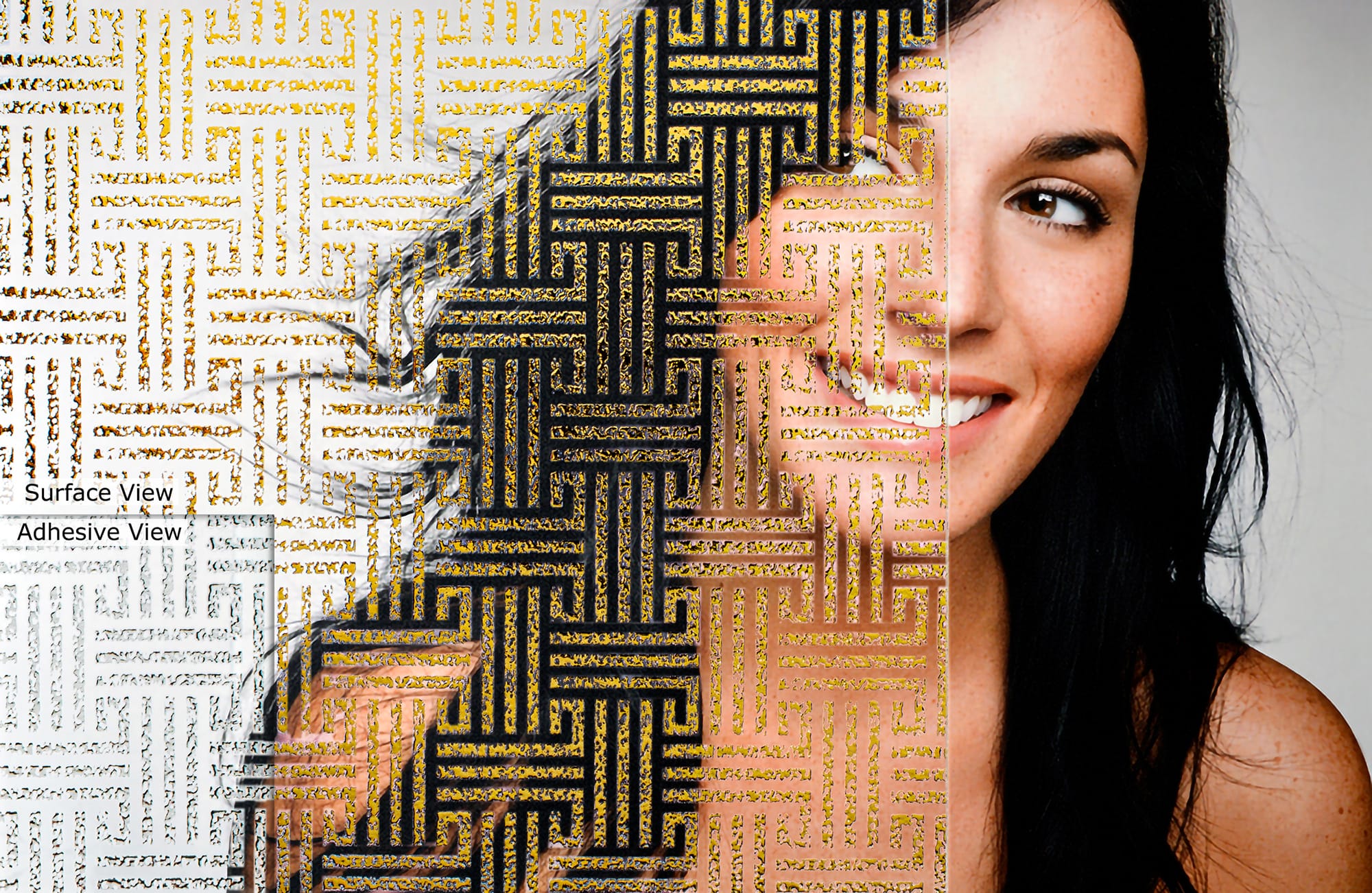 SGC-08 Maze decorative window film โ Arizona House of Film