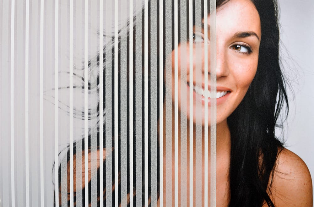 SX-5021 Two Tone Stripes decorative window film โ Arizona House of Film