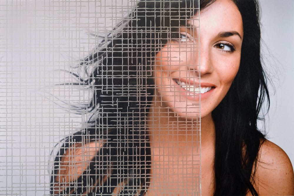 SX-C379 Crosshatch Etch decorative window film โ Arizona House of Film