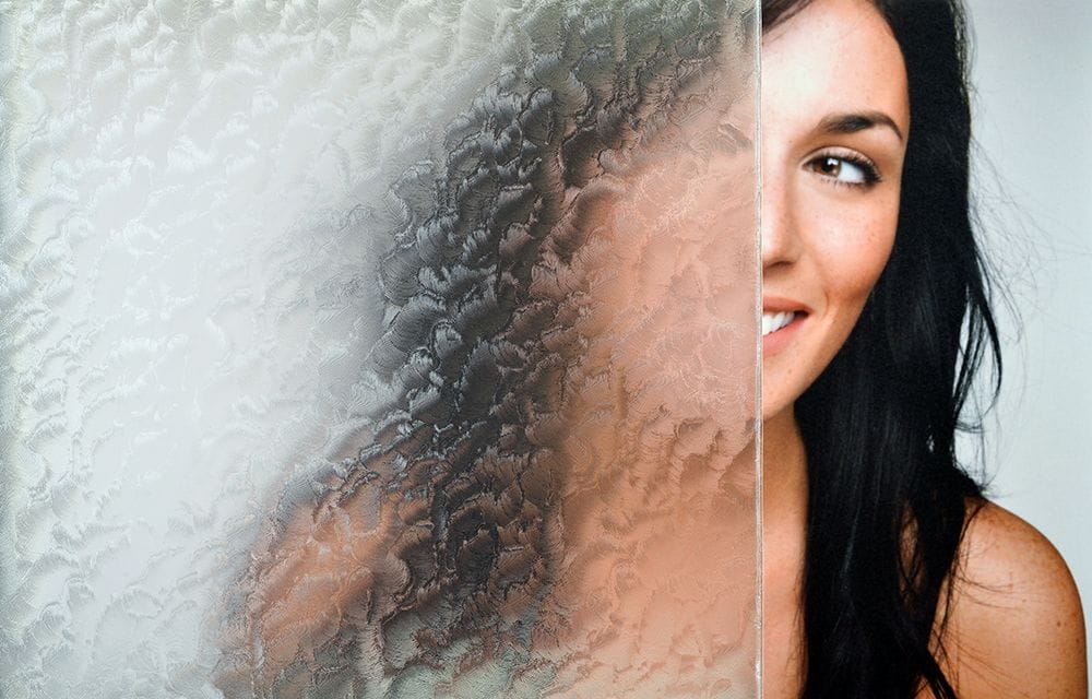 SX-SC104 Clear Ripple Glass Static Cling decorative window film โ Arizona House of Film