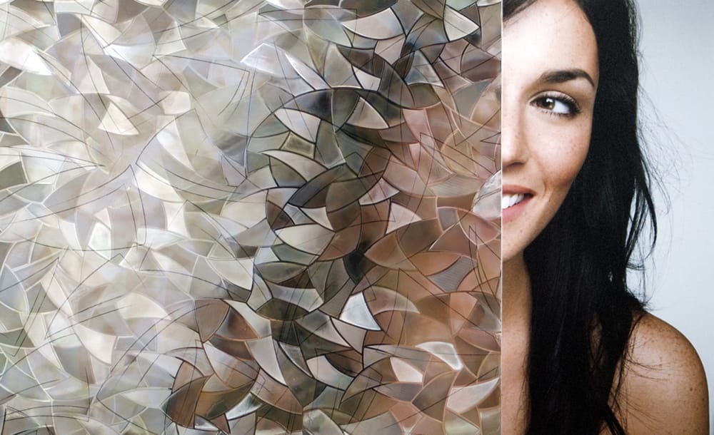 SX-SC108 Atlantis Mosaic Static Cling decorative window film โ Arizona House of Film