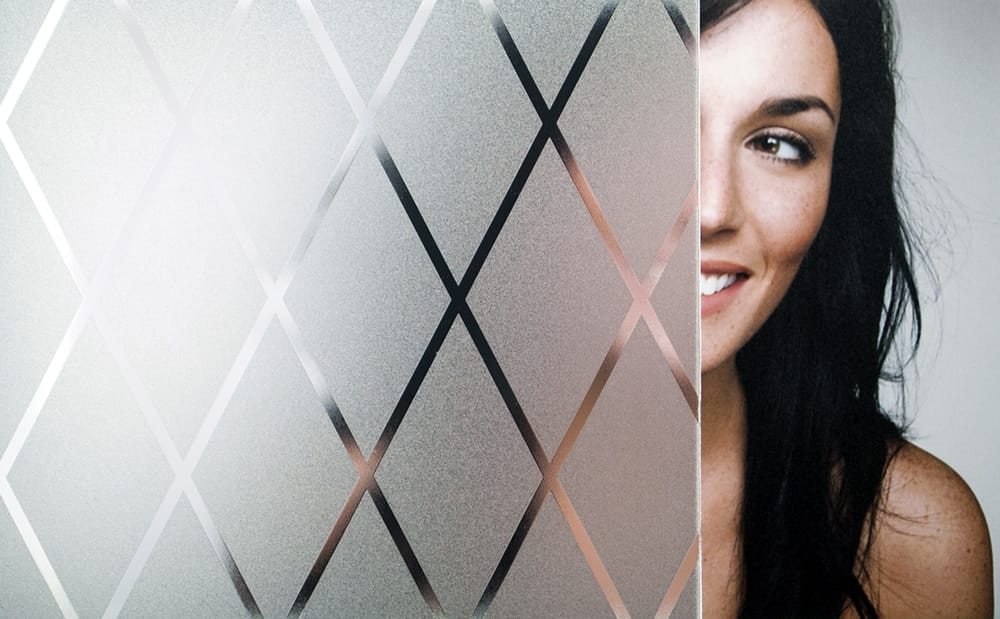 SX-SC155 Crystal Lattice Static Cling decorative window film โ Arizona House of Film