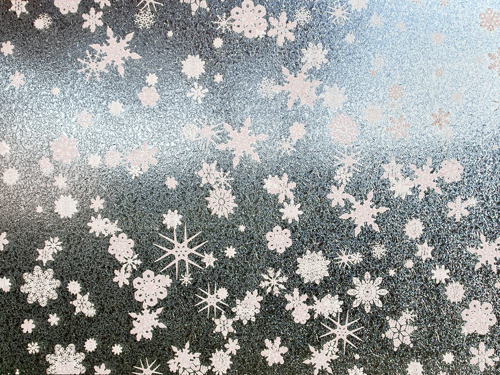 SX-SC220 White Snowflakes decorative window film โ Arizona House of Film