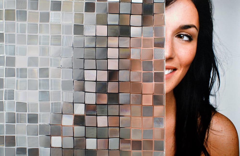 SX-SC513 Mosaic Squares Static Cling decorative window film โ Arizona House of Film