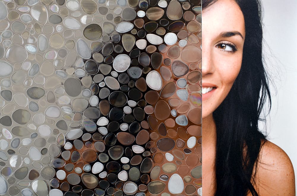 SX-SC557 Titanium Stones decorative window film โ Arizona House of Film