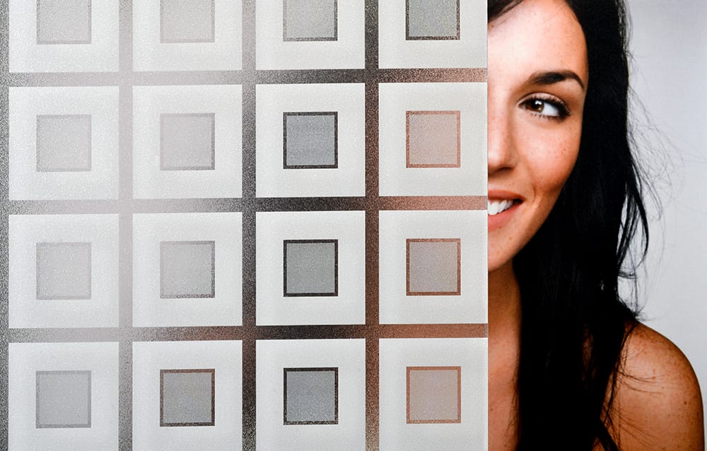 SX-SC565 Two Tone Squares decorative window film โ Arizona House of Film