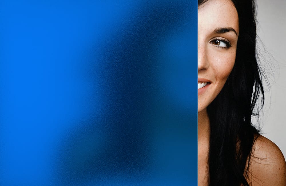 SXB-51 Gentian Blue Sand Blast decorative window film โ Arizona House of Film