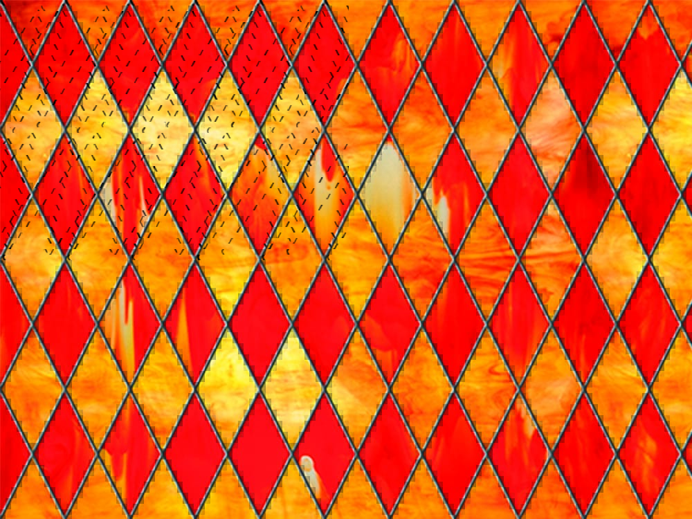 SXRR-9043 Ruby Diamond Stained Glass - Opalescent decorative window film โ Arizona House of Film
