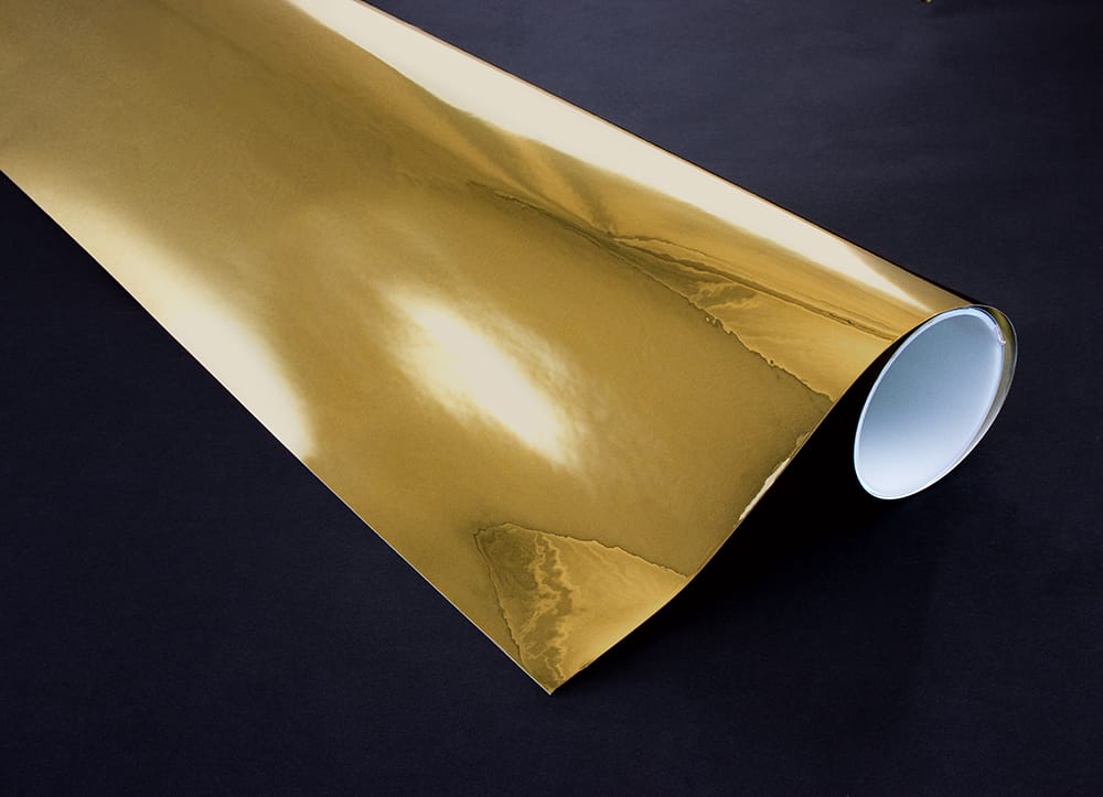 SXS-M5005 Gold Opaque Metal Mirror decorative window film โ Arizona House of Film