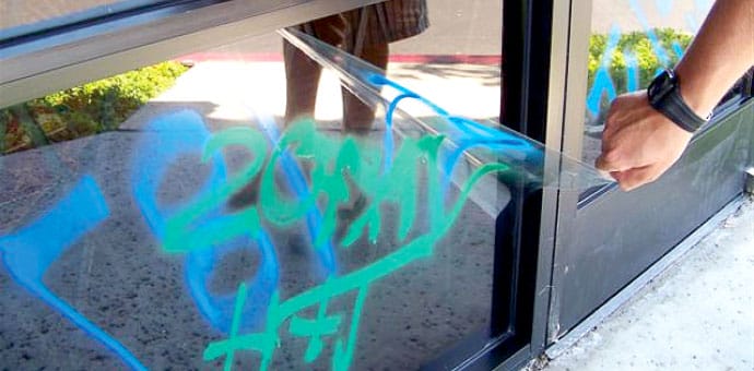 SX-1950 Anti Graffiti decorative window film โ Arizona House of Film