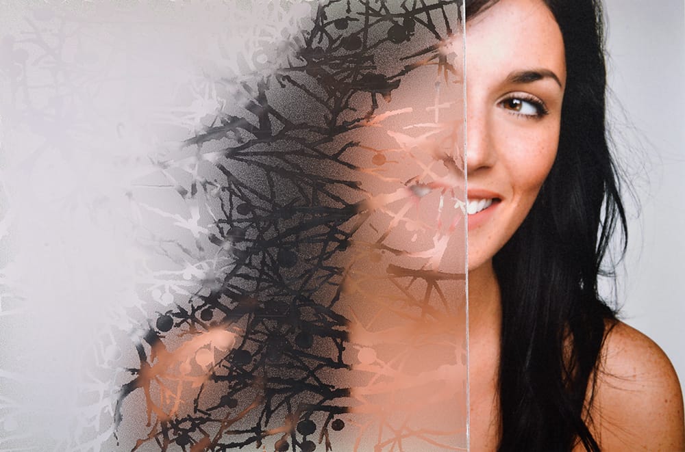 SGV-6612 Frosted Persimmon decorative window film — Arizona House of Film