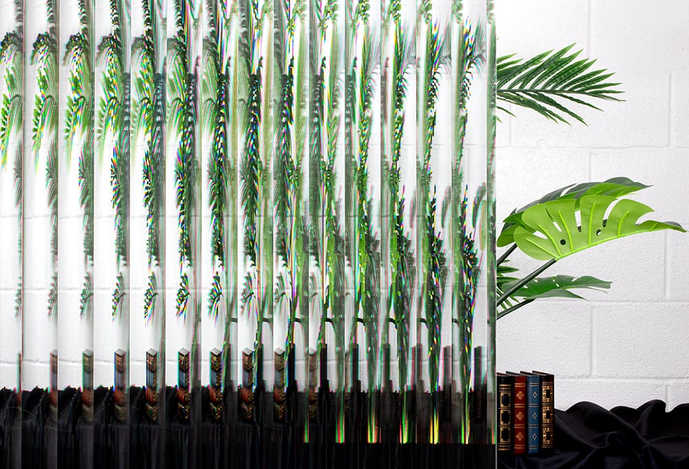 SX-1255 1" Reeded Glass Film decorative window film — Arizona House of Film