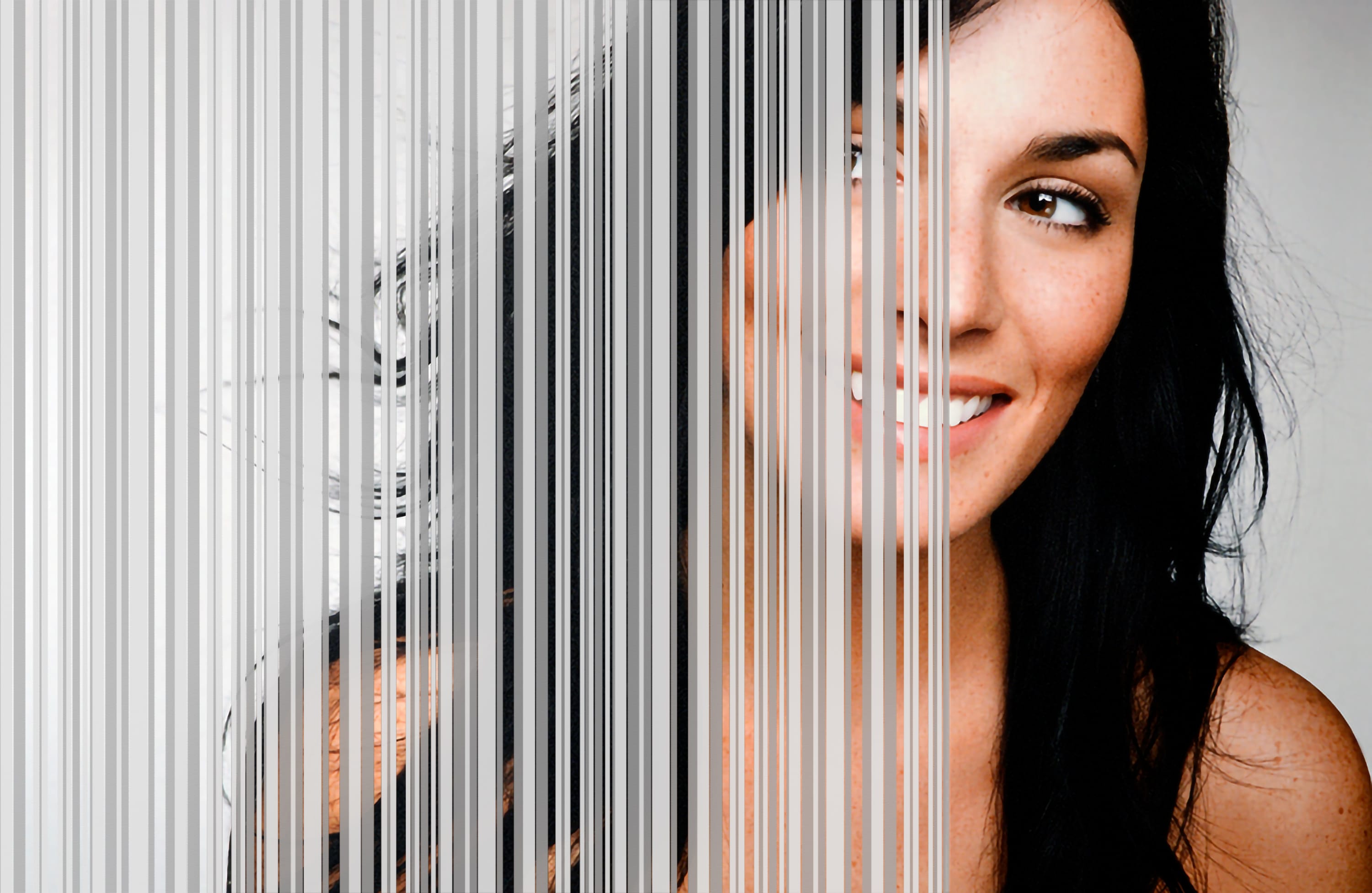 SX-C376 EtchNWhite Random Lines decorative window film — Arizona House of Film