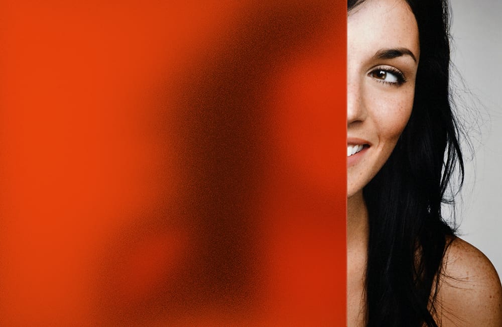 SXB-47 Orange Red Sand Blast decorative window film — Arizona House of Film